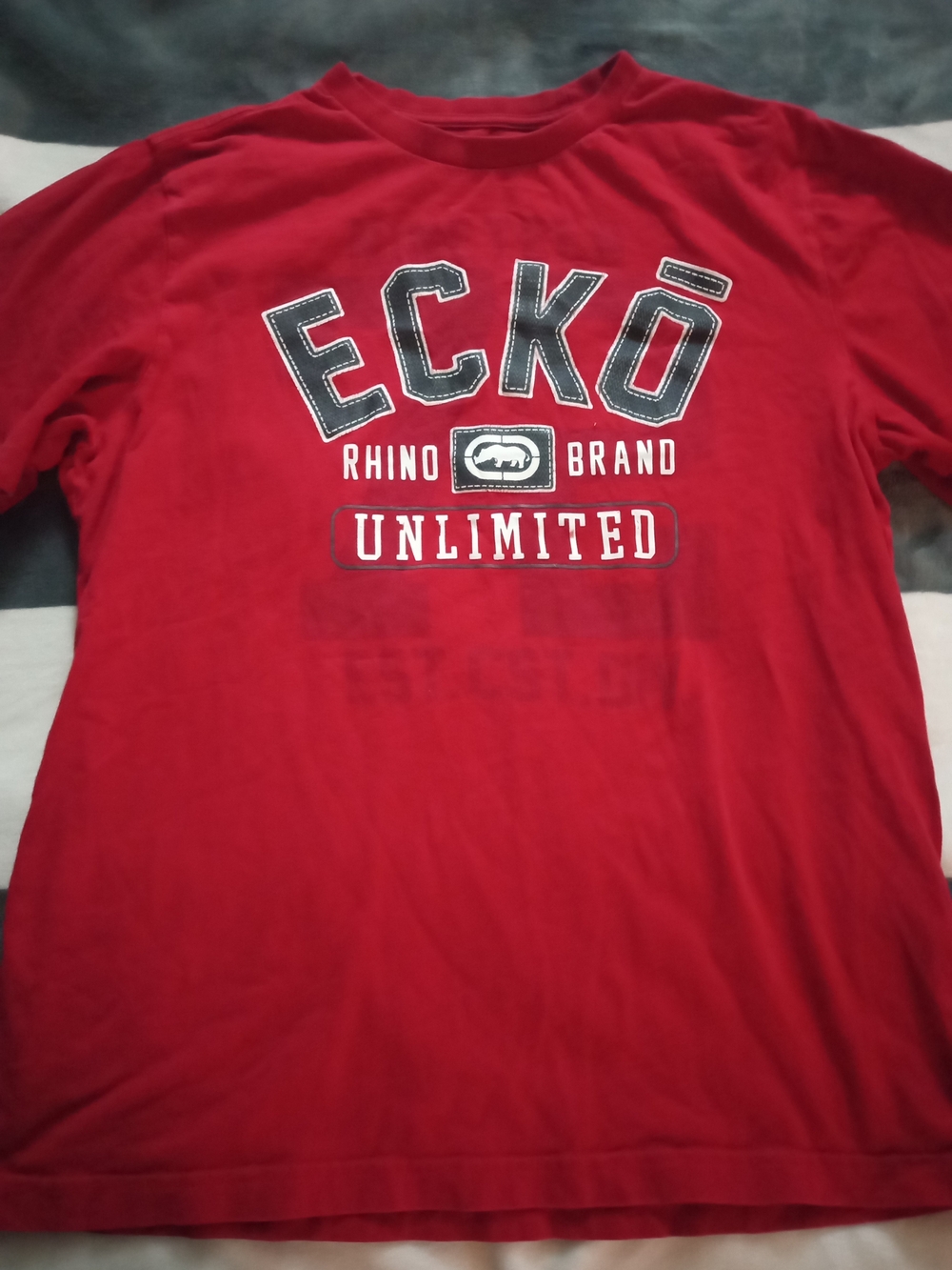 Ecko Unlimited Men's Red Logo Tee